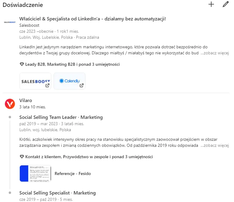 Jak uzupełnić doświadczenie na LinkedIn