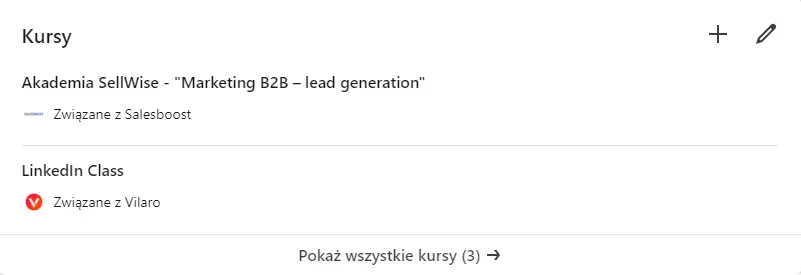 Jak uzupełnić kursy na LinkedIn