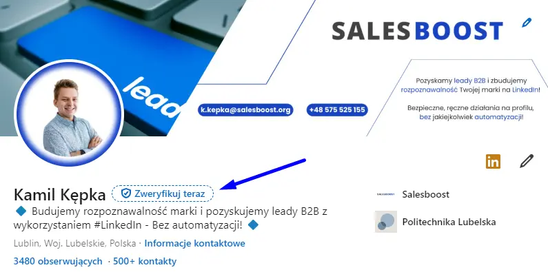 Jak zweryfikować profil na LinkedIn