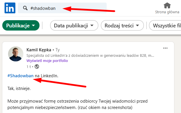 jak działają hashtagi na linkedin